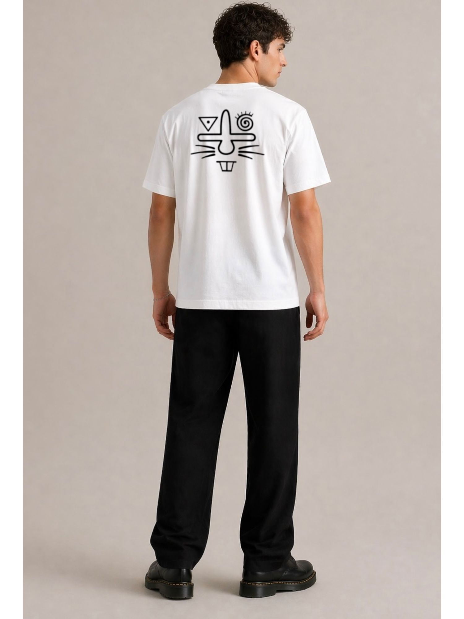 T-SHIRT SIGNATURE-BLANC