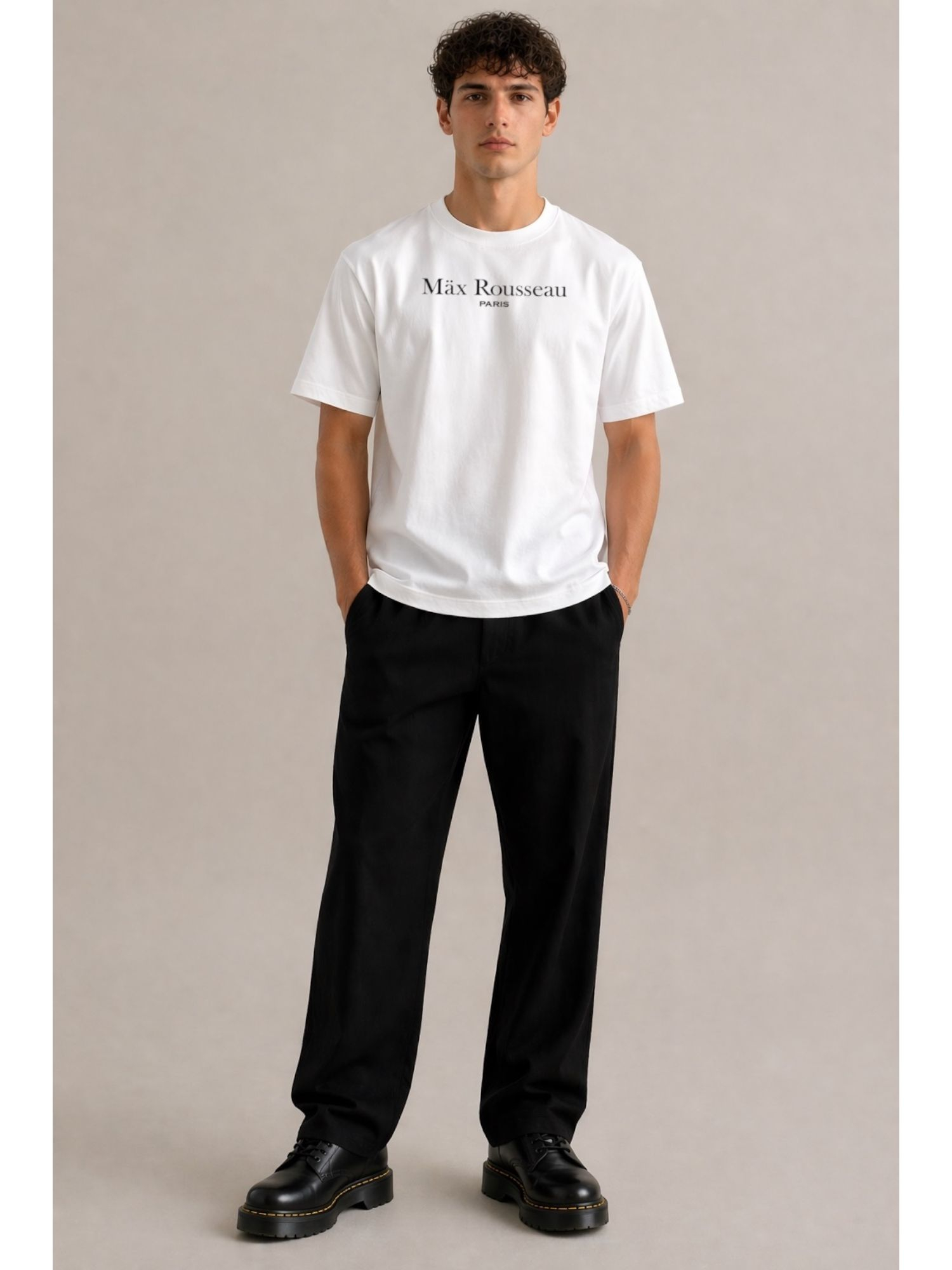 T-SHIRT SIGNATURE-BLANC